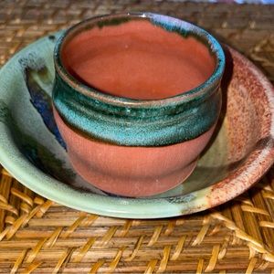 Nick Molatore Bowl & Candle Holder ~ Handmade Pottery